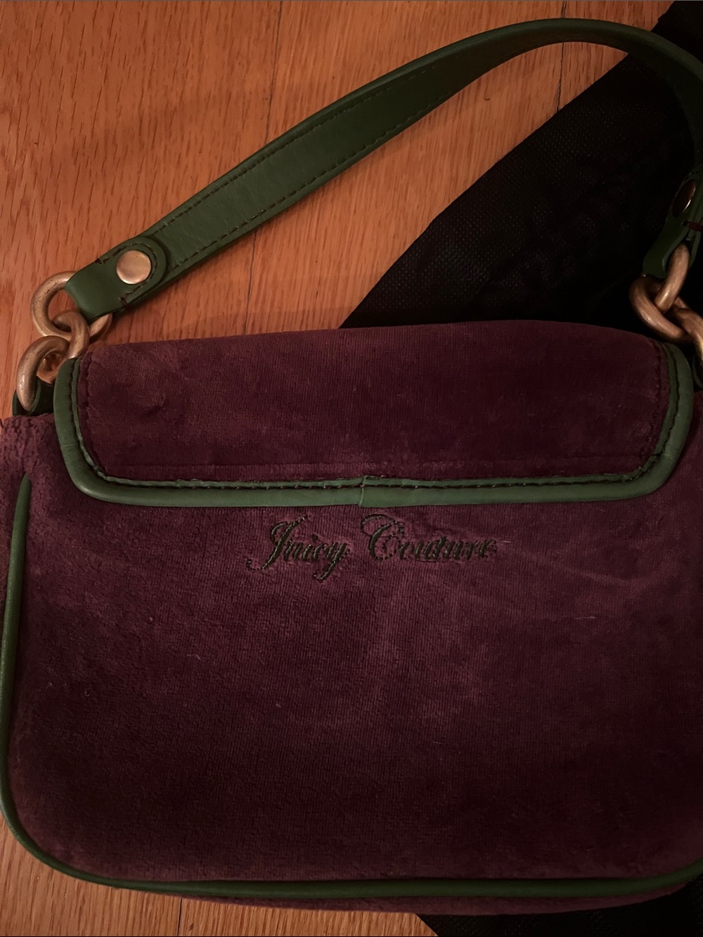 Vintage Rare Green Purple Juicy Couture Handbag Purse Bag
Velour Y2K - Picture 4 of 7